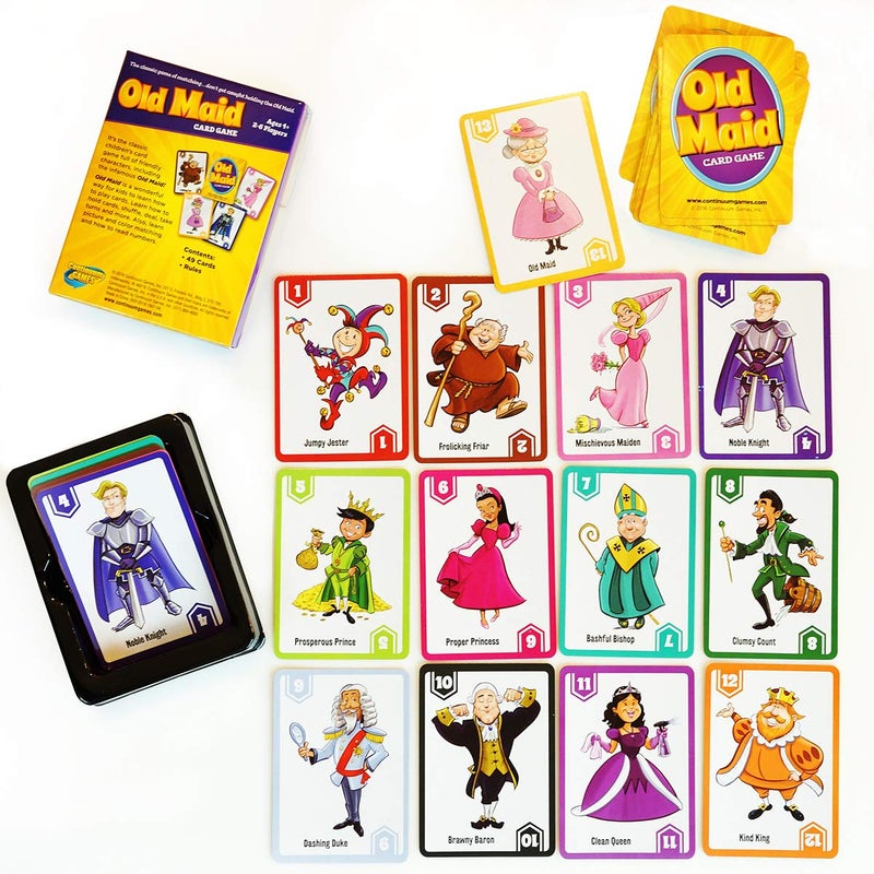 Continuum Games Old Maid Classic Card Game - Children Ages 4 & Up - Image 4